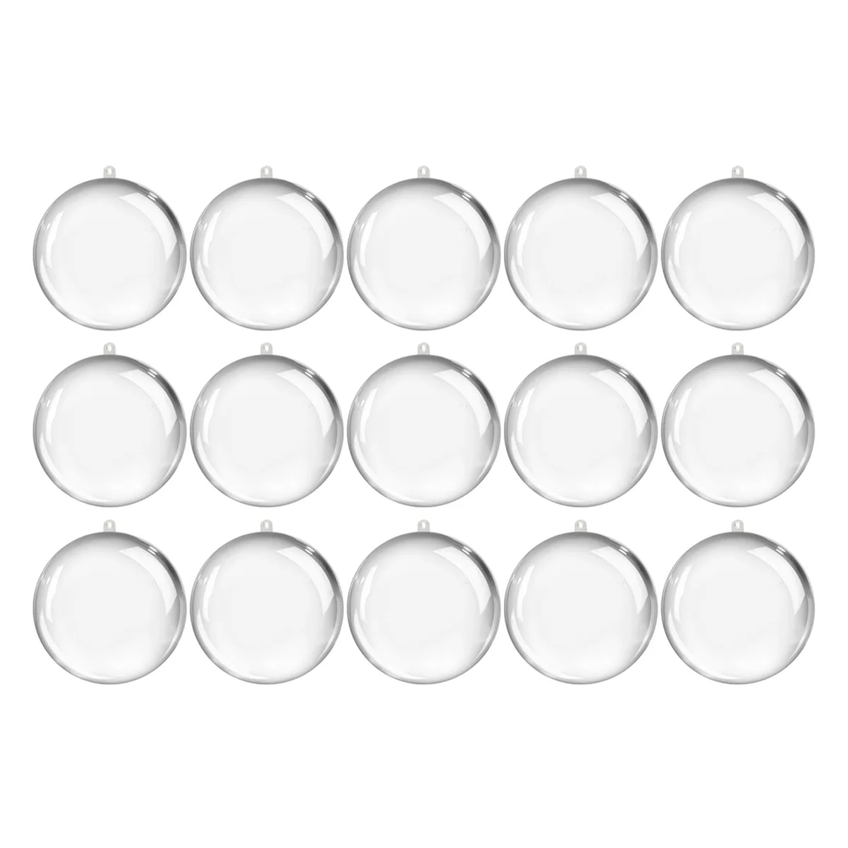 

40PCS Plastic Fillable Ornaments 8cm Christmas Ornament Balls for Crafts Fillable DIY Fillable Acrylic Crafts Ball Kit,B