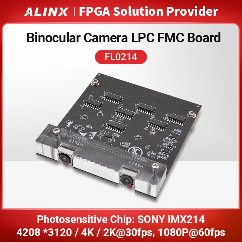 

Alinx Dual Lens MIPI 1.3 Megapixel IMX214 CMOS Camera FMC Board FL0214