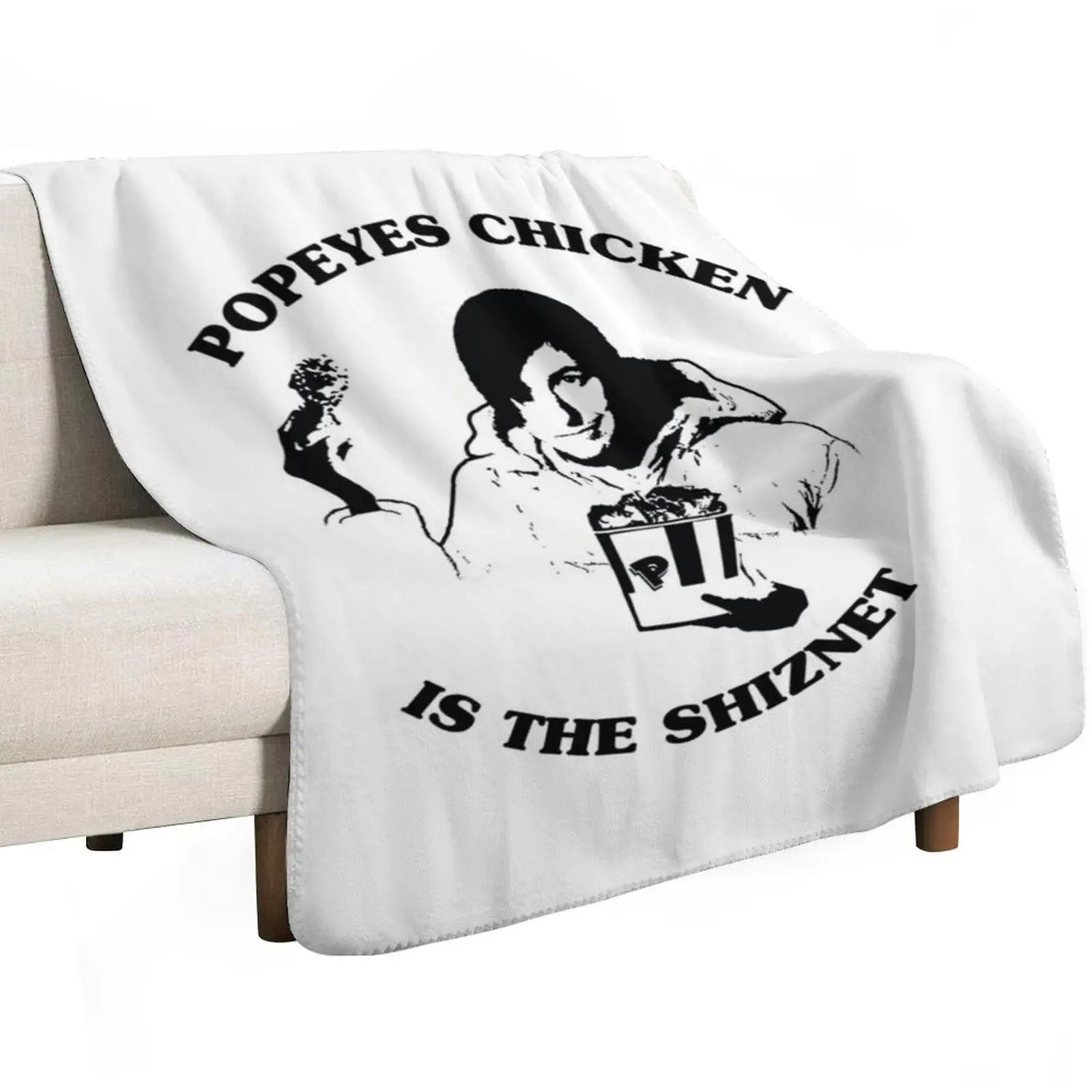 Little Nicky - POPEYES CHICKEN - Adam Sandler (English) Classic T-Shirt Throw Blanket Hairy Furrys Sofas Heavy Blankets
