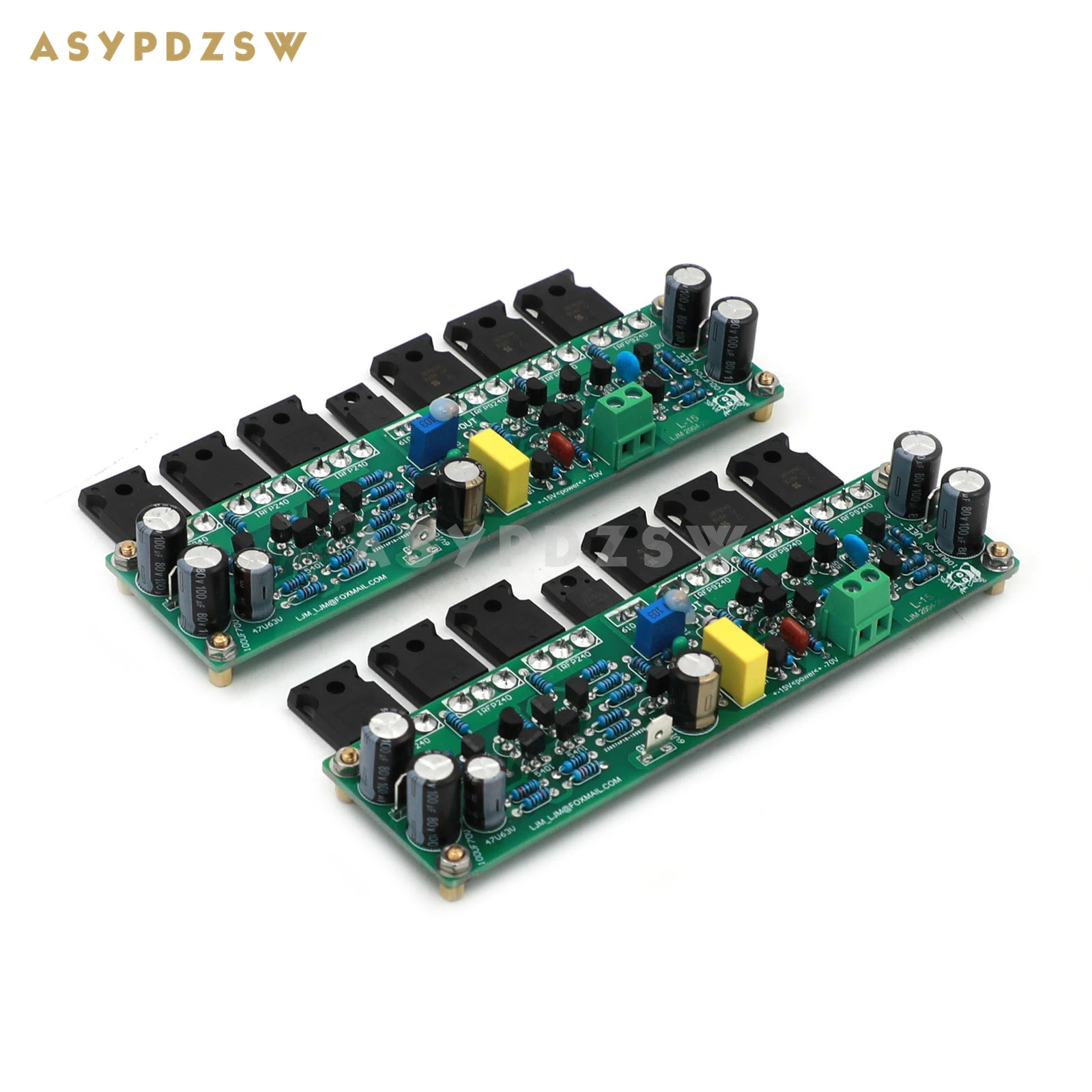 2 CH L15 Stereo Power amplifier IRFP240 IRFP9240 FET Finished board 150W+150W