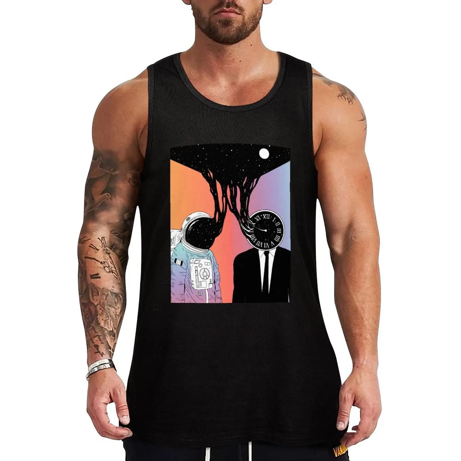 

A Portrait of Space and Time (A Study of Existence) Tank Top Street Style Tank Top Casual Urban Sleeveless Top