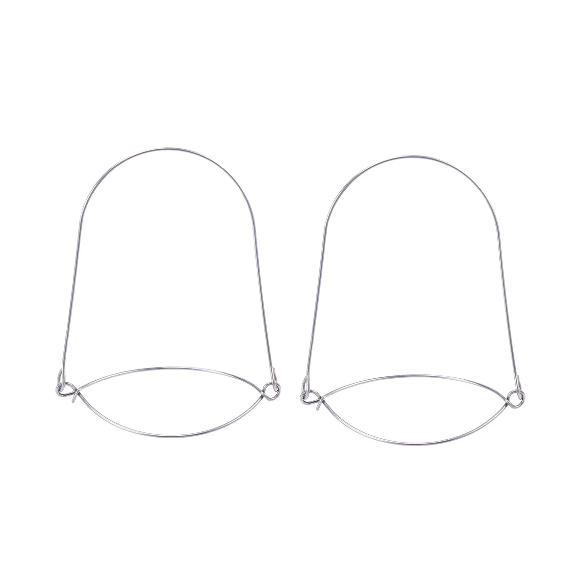 

12 Pcs Jar Wire H Regular Stainless Steel Wire H Hanging Mouth Stainless Steel Hangers Hooks Home Decor Storage
