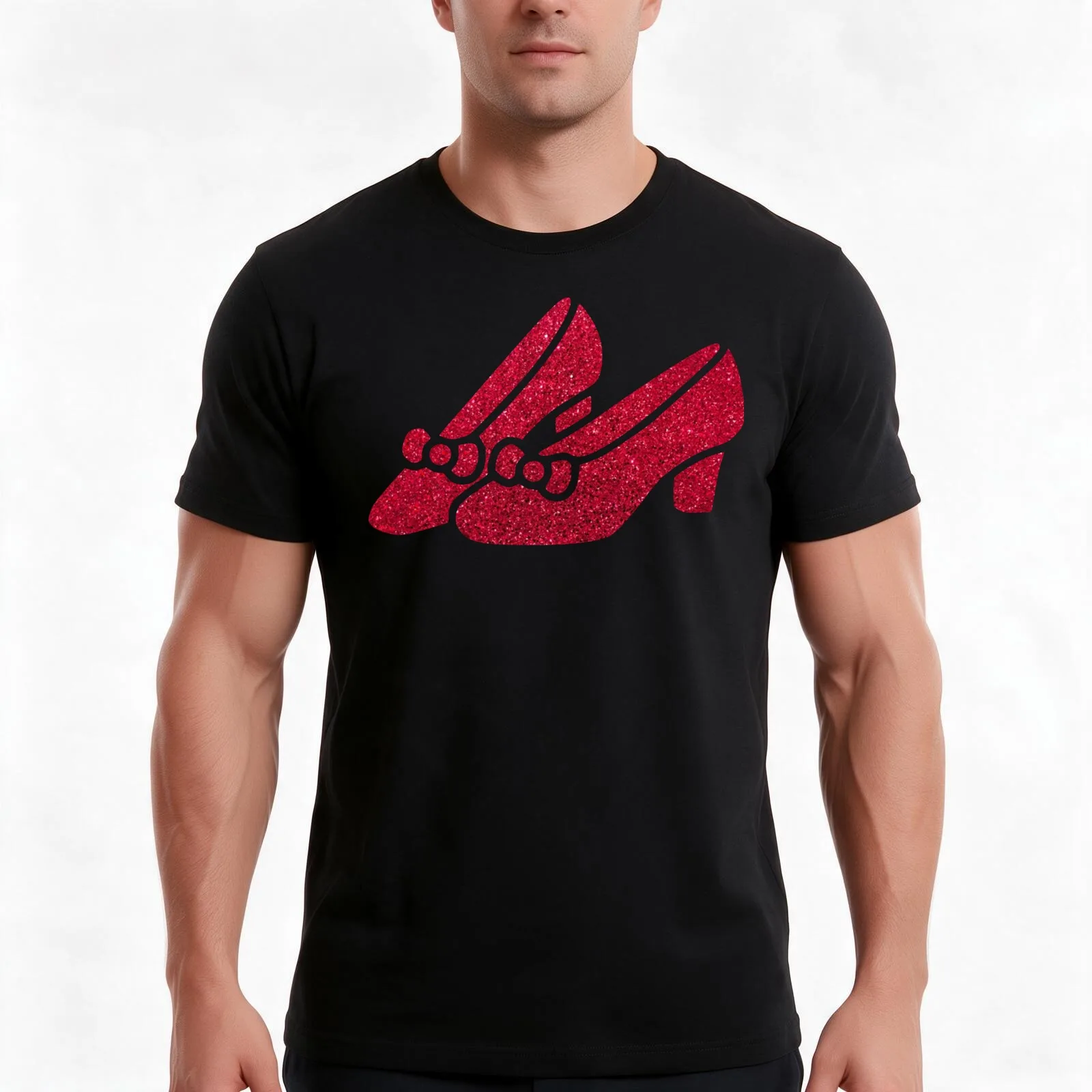 Dorothy's Ruby Red Slippers T-Shirt, Summer Casual Cotton Tee, Oversized Streetwear Tops, Vintage Graphic Print, 100% Cotton