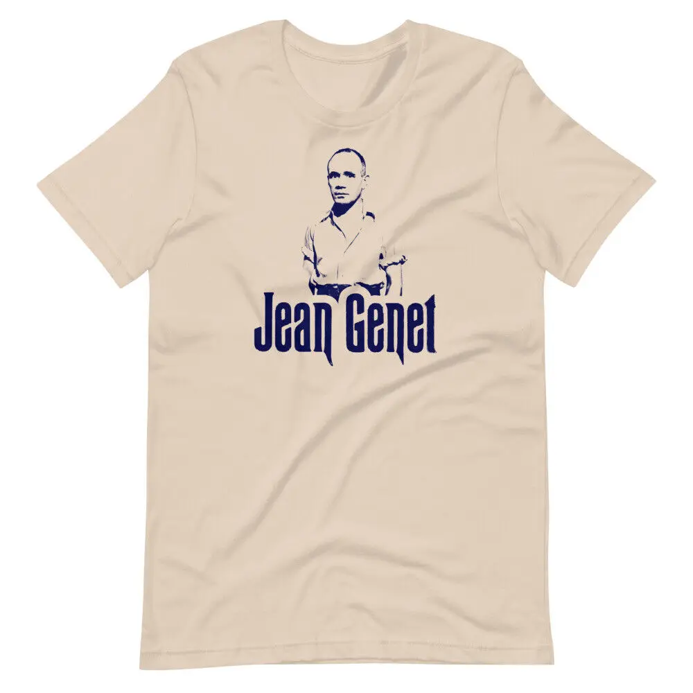 

JEAN GENET Graphic Tee Shirt Tan / Cream Unisex t-shirt