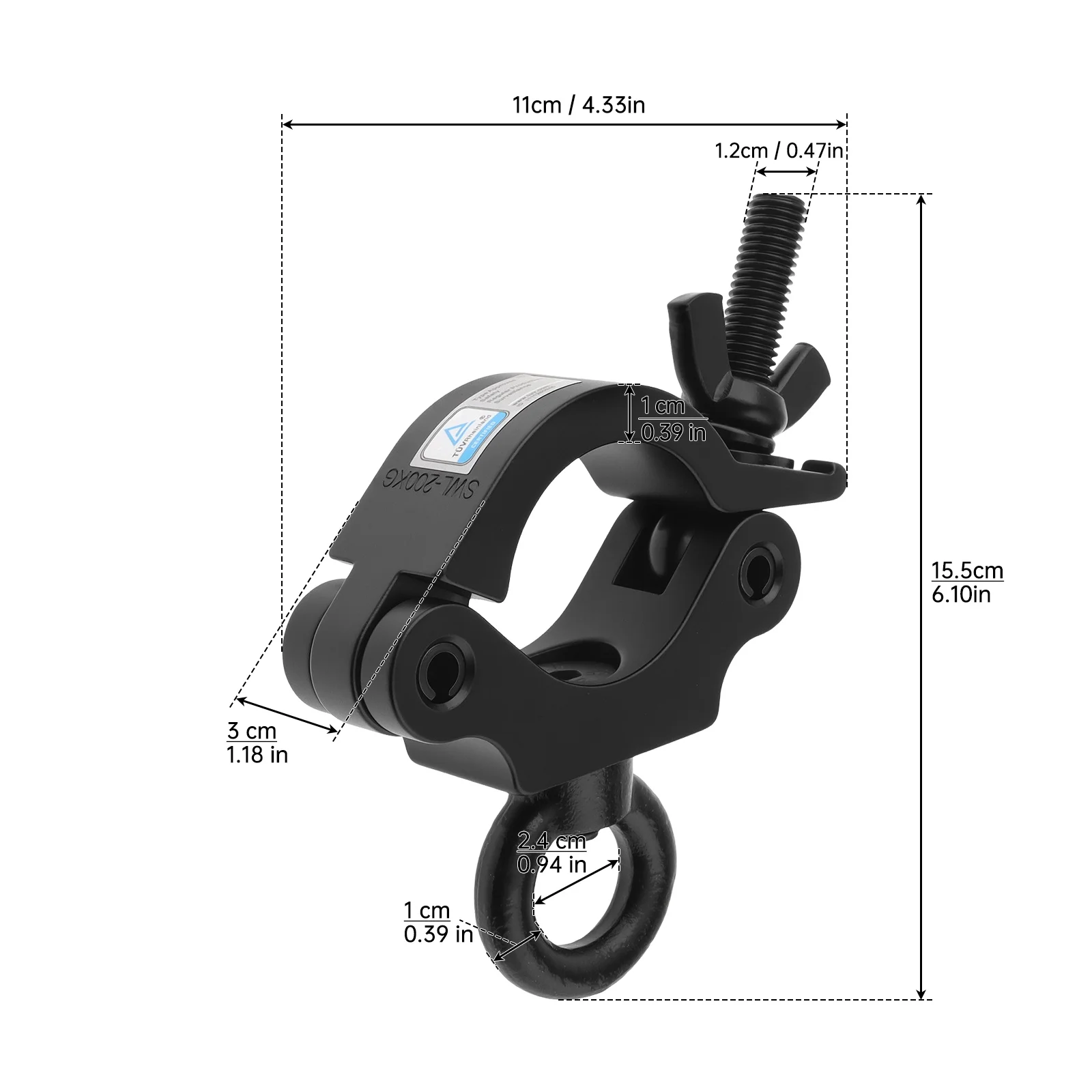 Heavy Duty Stage Lights Truss Clamp Clip Bracket Quick Release 42-60mm Aluminum Alloy LED Wall DJ Light Clamp Mount Hanger Hooks
