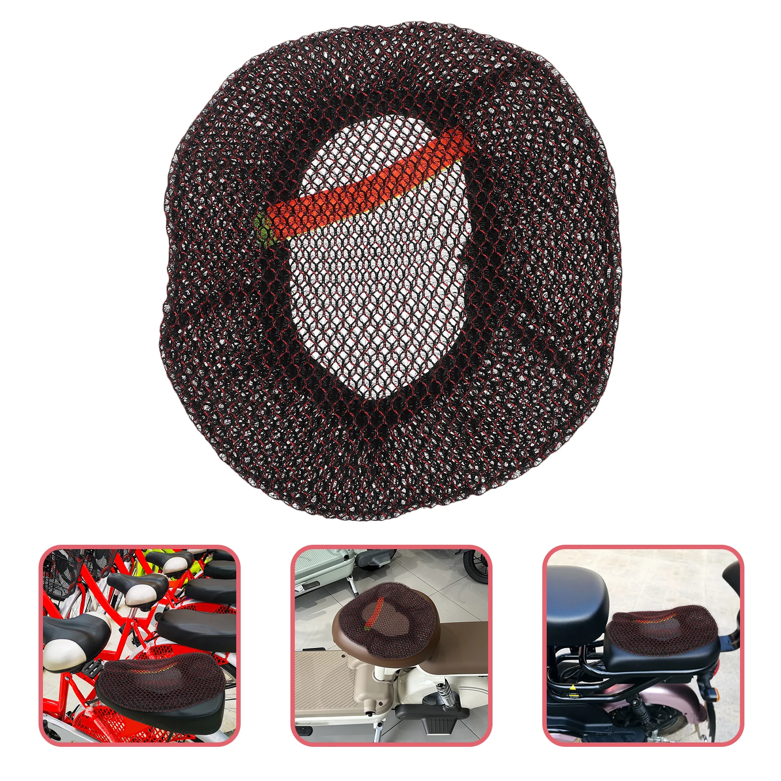 

Universal Electric Bike Saddle Cover Breathable Cushion Seat Pad Anti-Slip Comfortable Detachable Cycling Seat Cover Thickened