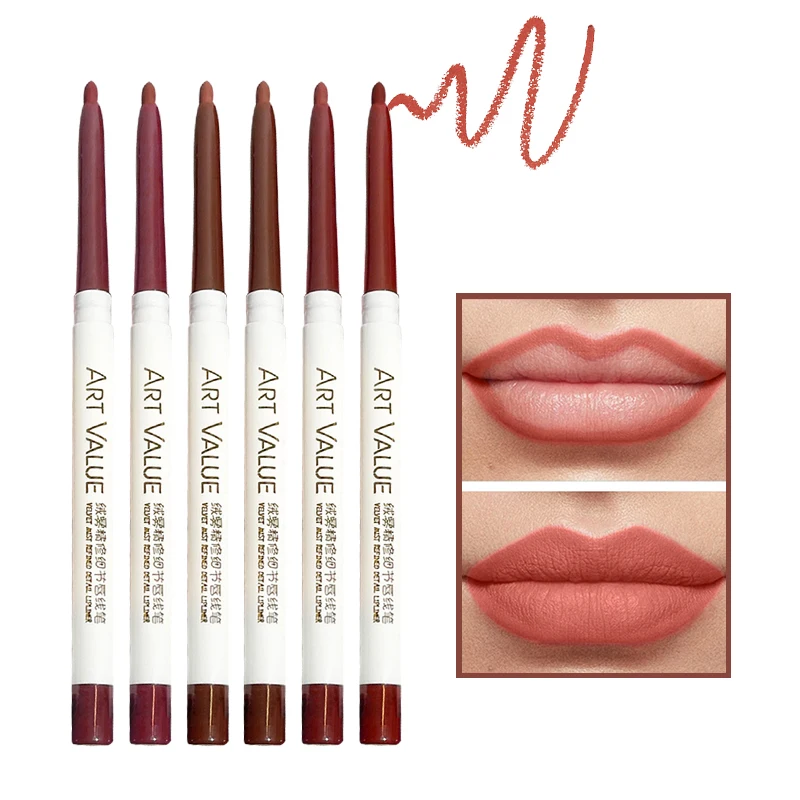 Samt nebel Finishing Detail Lip Liner seidig Top Farbe Overlay Lippen glasur niedrige Sättigung alle passen