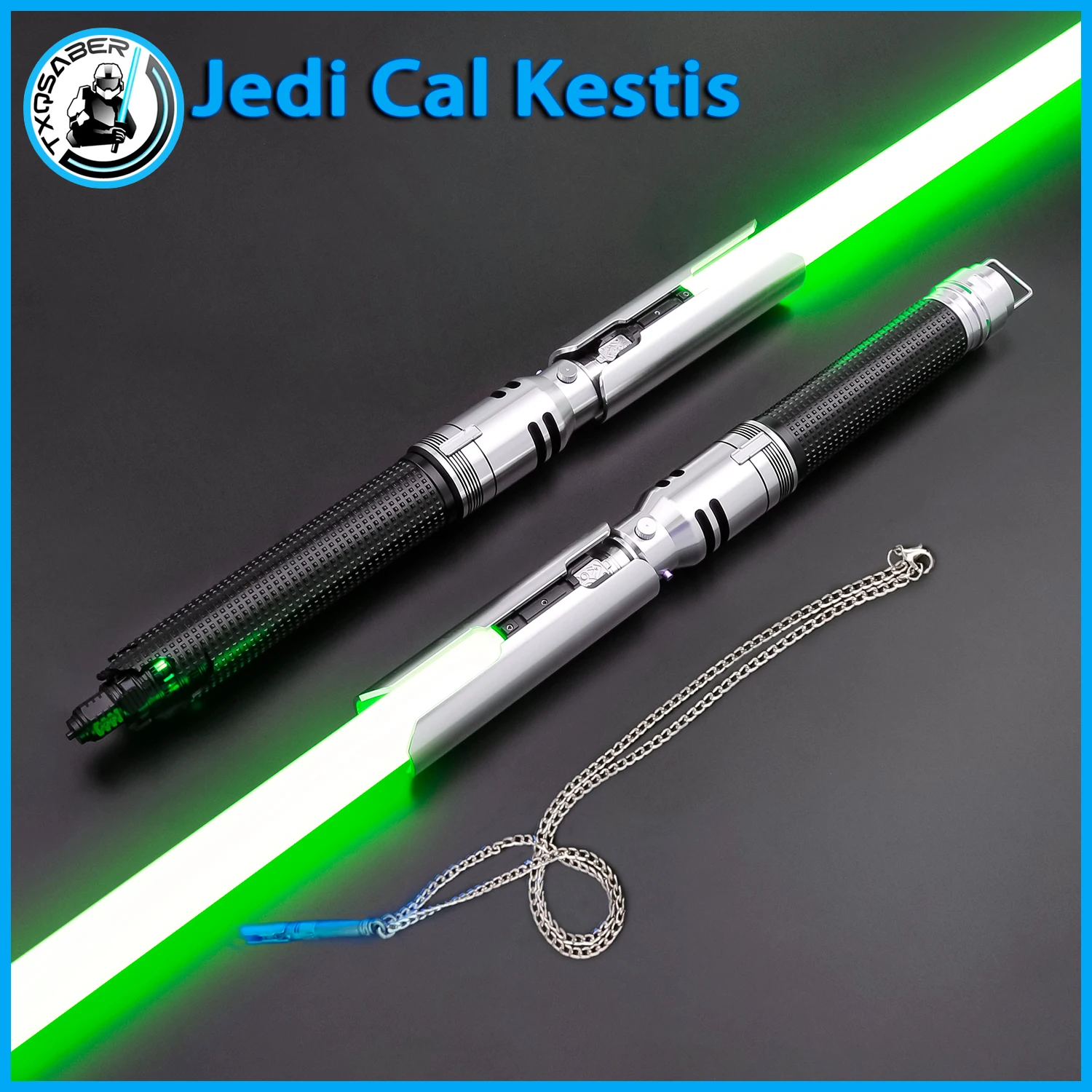 

Jedi Cal Kestis TXQSABER RGB неопиксельный световой меч Тяжелый дуэльный лазерный меч Гладкие качели Металлическая рукоять SD-карта Bluetooth Косплей