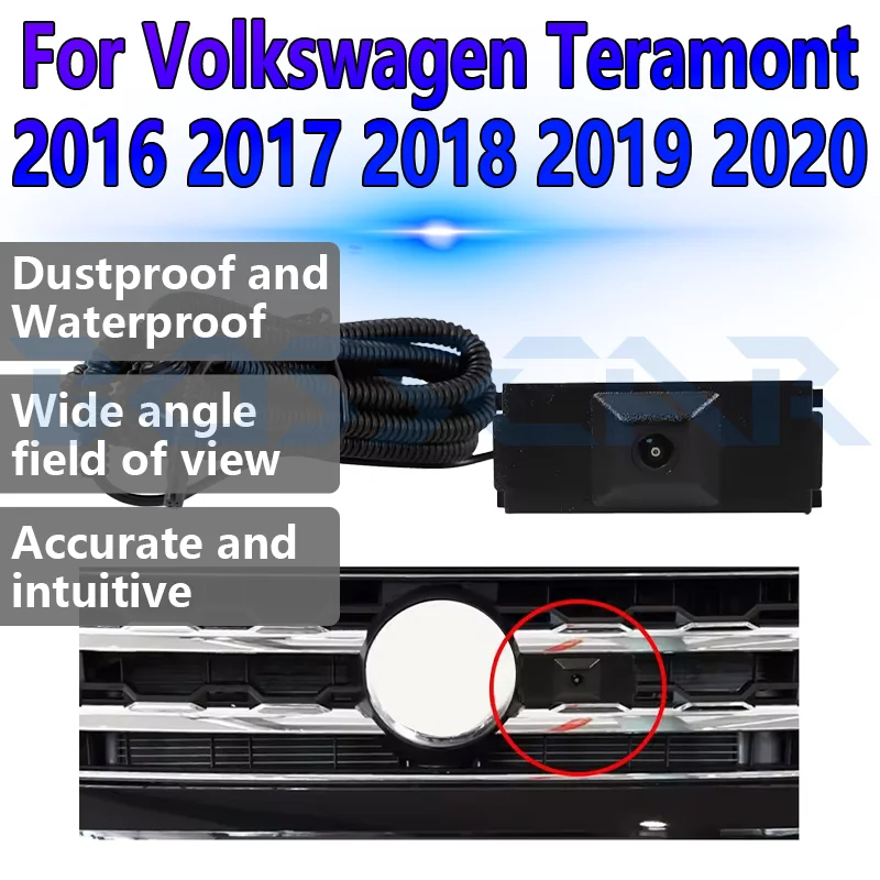 

Автомобильная камера переднего вида AHD 150г. ° Объектив «рыбий глаз» 1080P для Volkswagen Teramont 2016 2017 2018 2019 2020, водонепроницаемый ночного видения