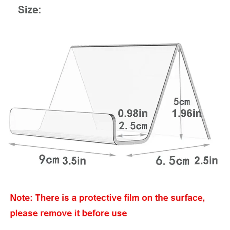 1/2/12Pcs Transparent Acrylic Business Card Holder, Desk Organizer, Modern Desktop Storage Solution Card Display Shelf