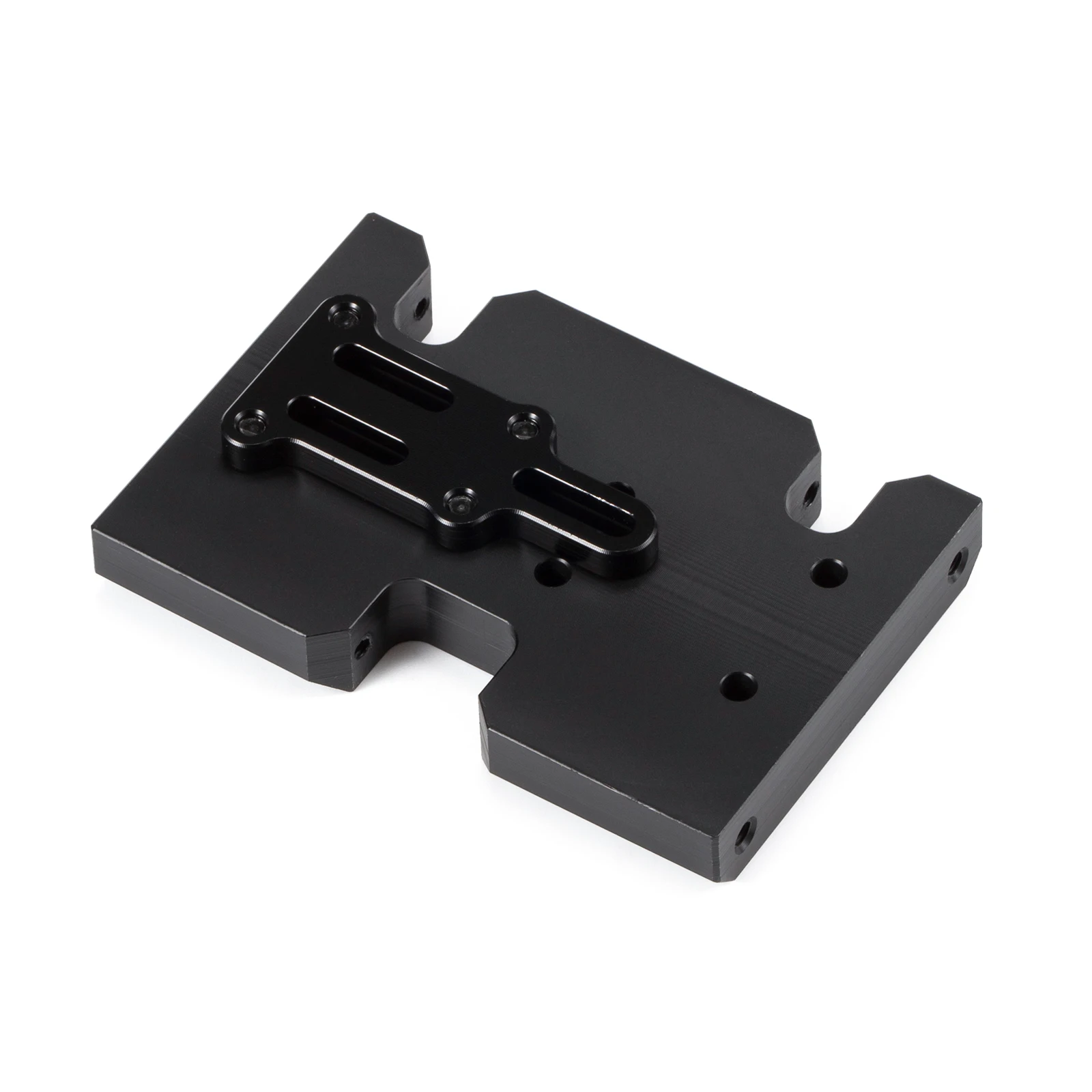 Placa de deslizamiento CNC Delrin con cuñas para chasis LCG 1/10 RC Rock Crawler Comp construye plataformas 2 transmisión baja Axial 3 caja de cambios