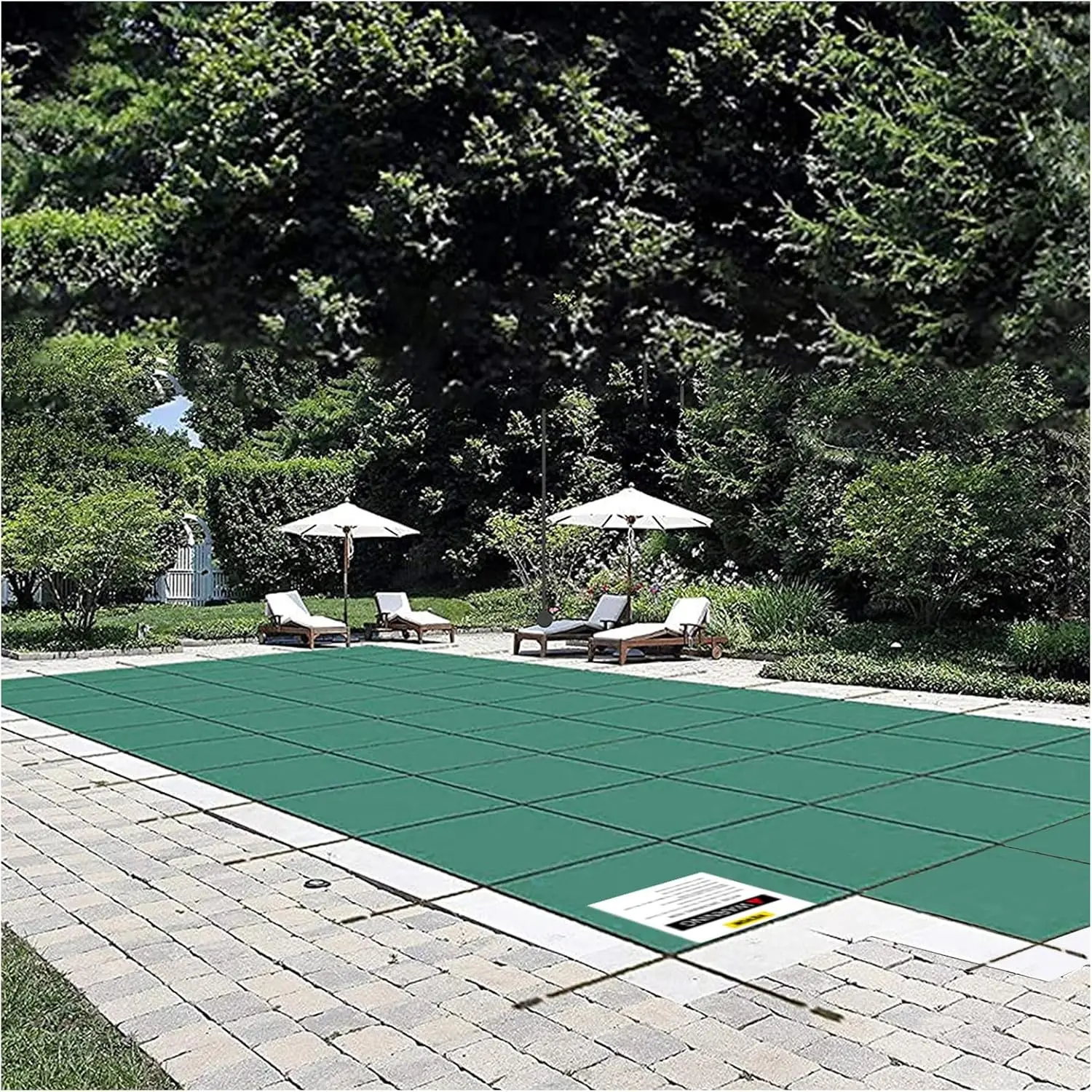 

Защитная крышка для Inground Pool, прямоугольная, 18 x 36 футов, с центральной ступенькой 4x8 футов, безопасные крышки для бассейна, зеленая сетка