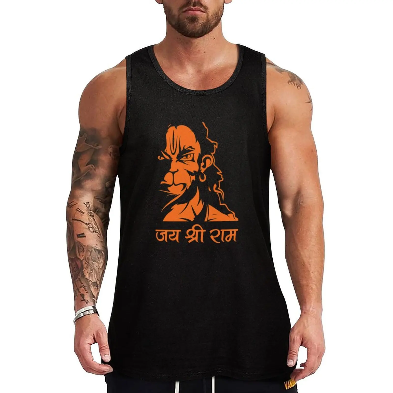 Lord Hanuman ji Tank Top Essential Tank Top Cotton Casual Sleeveless Undershirt