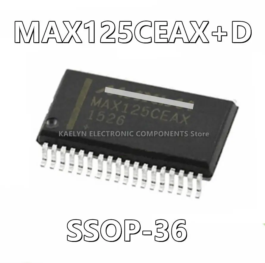 5Pcs/lot MAX125CEAX MAX125 Data Acquisition System (DAS) 14 b 250k Parallel 36-SSOP