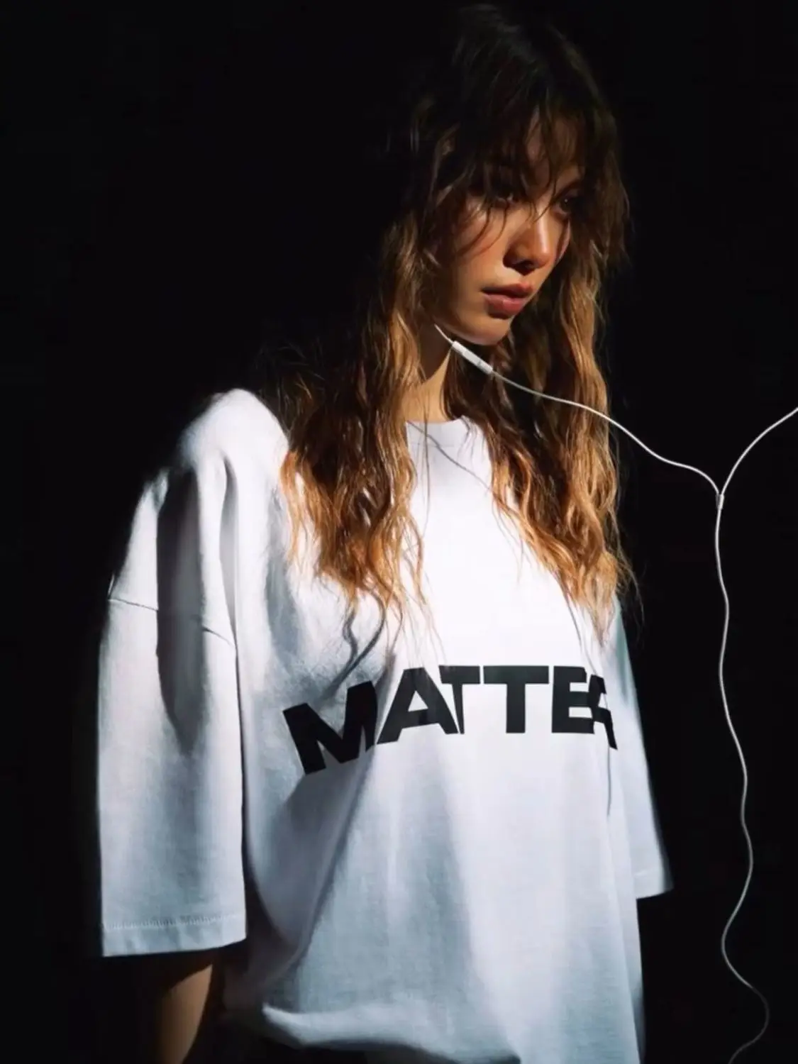 تي شيرت The Secret of Us LingOrm ذو النمط نفسه برقبة دائرية وأكمام قصيرة، قميص صيفي مطبوع عليه حروف من القطن الخالص #4