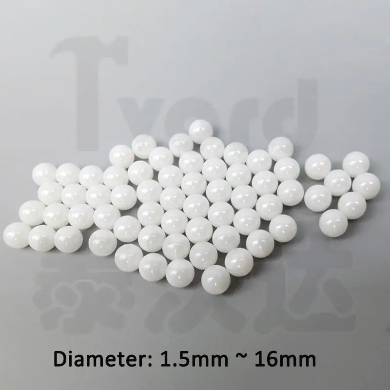 

1-50pcs ZrO2 Ceramic Bearing Ball Dia 1.5mm 1.588mm 2mm - 16mm Zirconia Zirconium Oxide Ball G10 Grade Smooth Round Ball Bead