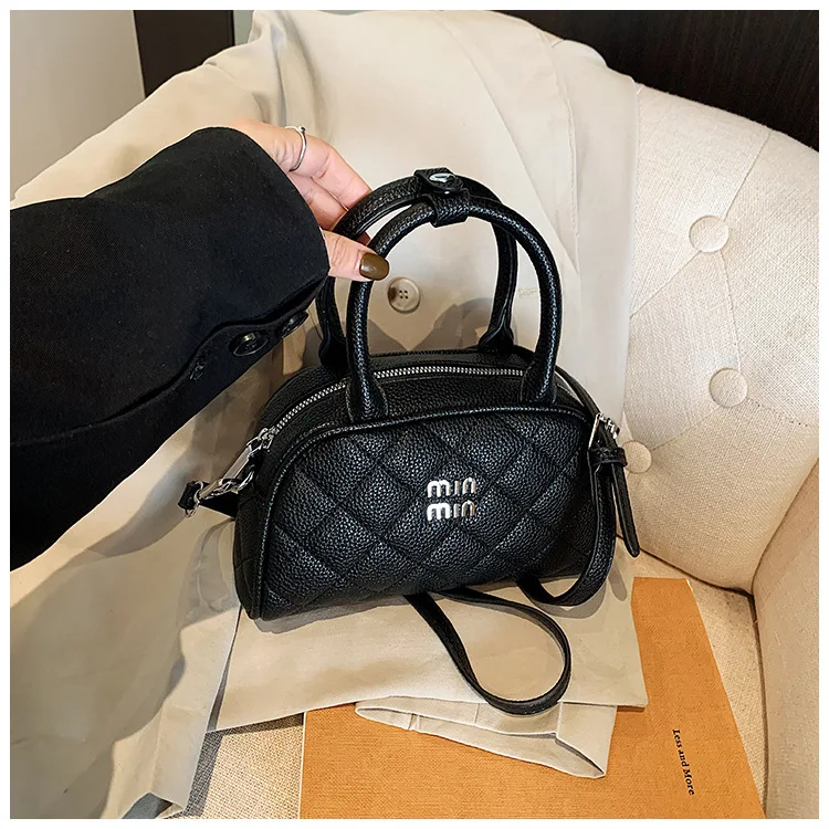 

2025 Trend! High-End Colorblock Sling - Embroidered Square, Detachable Strap, Urban Statement