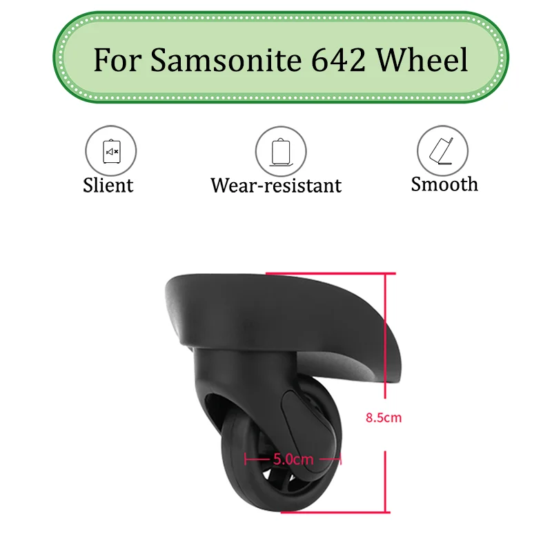

Suitable For Samsonite 642 Universal Wheel Replacement Suitcase Silent Smooth Shock Absorbing Durable Wheel Accessories Wheels