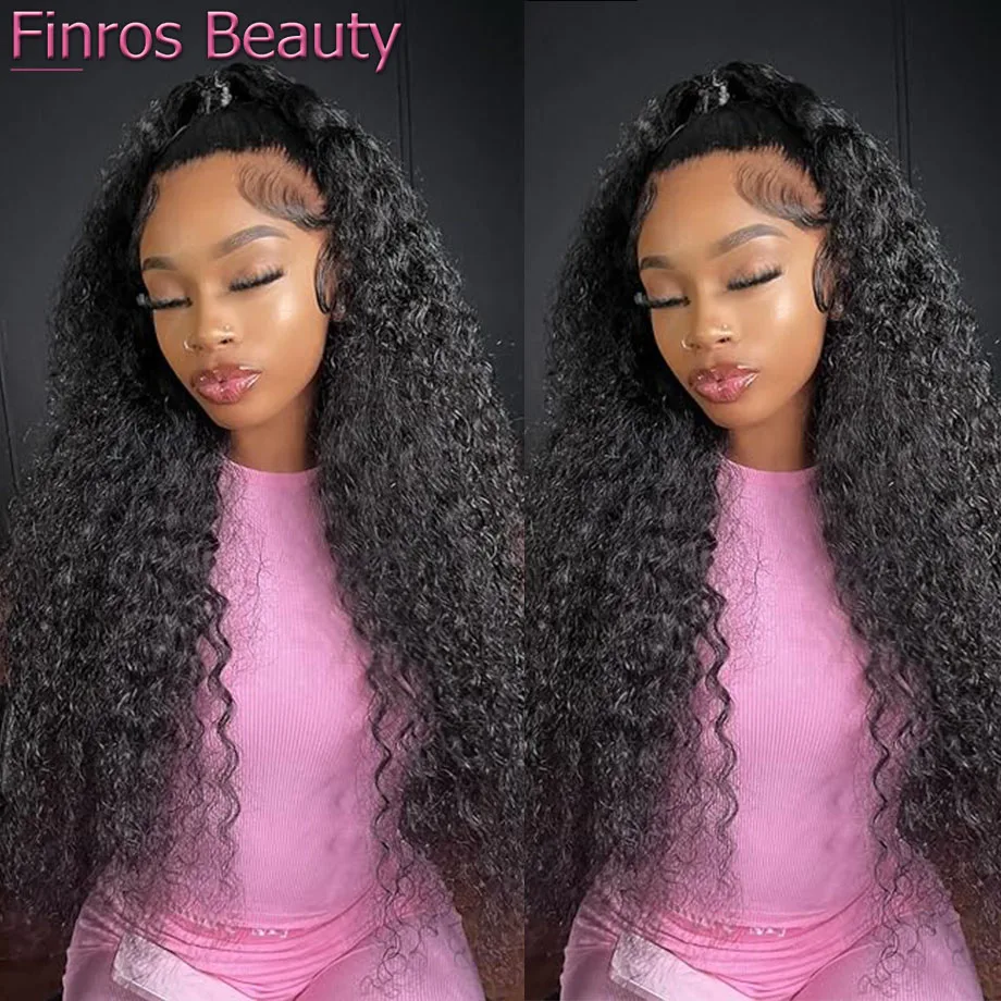 

250 Density Curly Wigs Human Hair Lace Frontal Wig Deep Wave HD Lace Wig 13x6 Human Hair 13x4 Transparent Water Wave Lace Wig