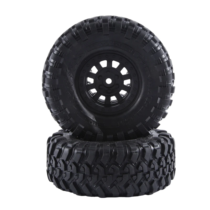 4Pcs 120Mm Metal 1.9Inch Beadlock Wheel Rim Rubber Tire Set For 1/10 RC Crawler Car Traxxas TRX4 RC4WD D90 Axial SCX10