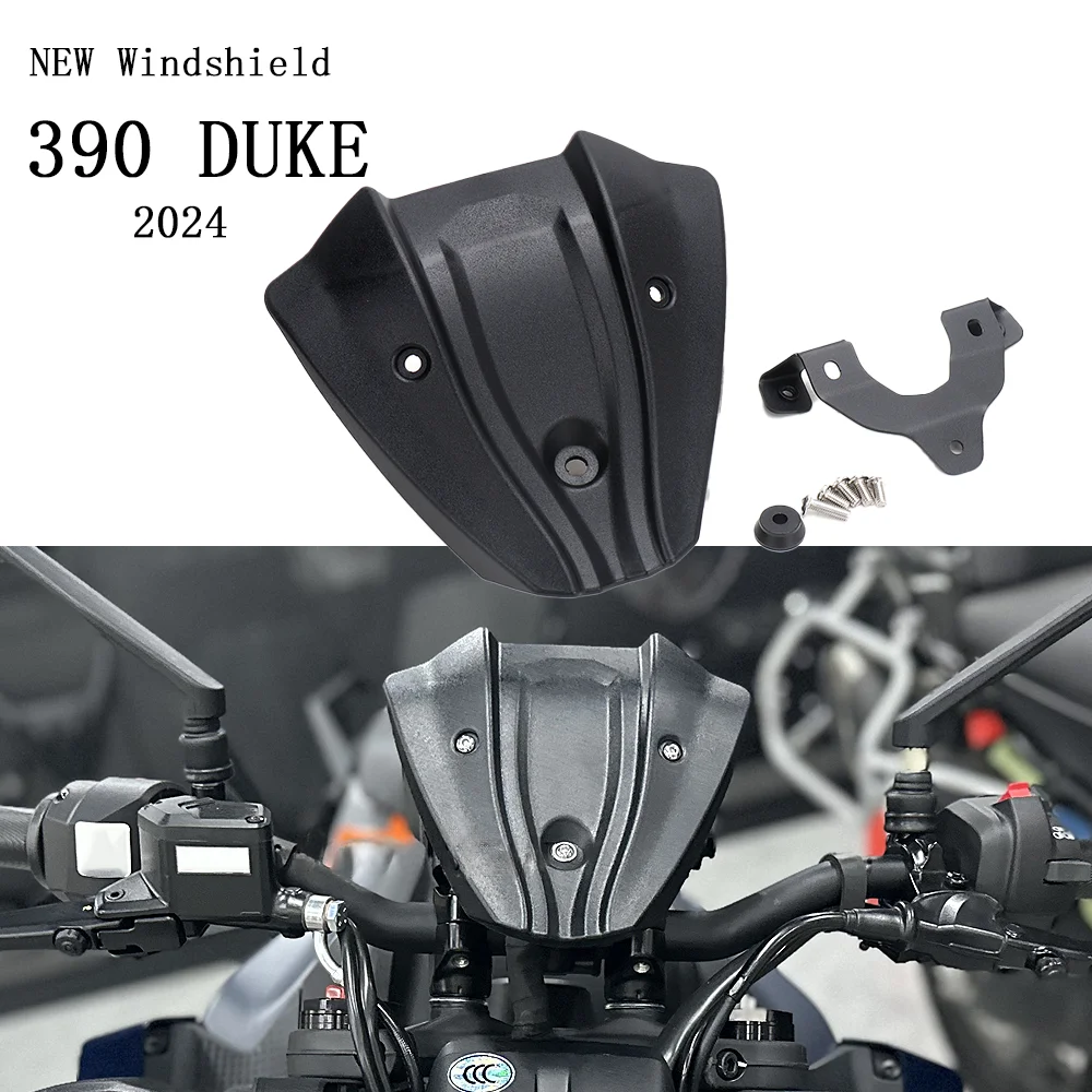 

Motorcycle Accessories Windshield Windscreen Windproof Wind Screen Deflector For 390 DUKE 390DUKE 390 Duke 390Duke 2024