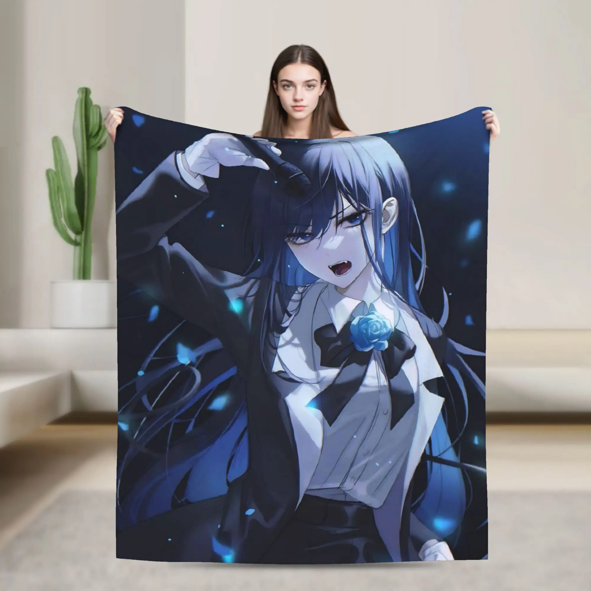 Ado Japanese Singer Blankets  Fleece Funny Warm Throw Blanket for Bedspread All Season