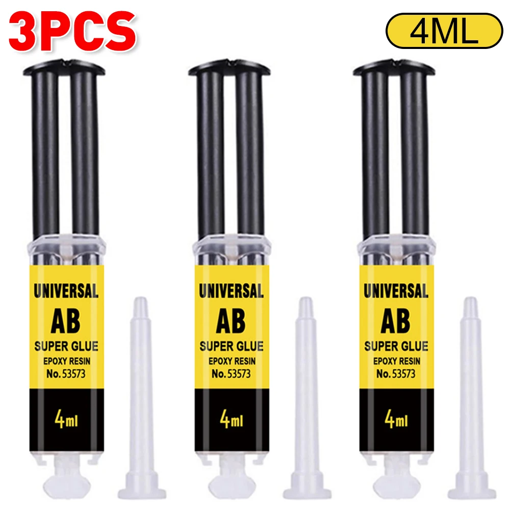 4/25Ml Epoxyhars Ab Lijm Waterdichte Instant Snelle Zelfklevende Reparatie Sterke Super Vloeibare Lijm Voor Hout Plastic Metaallijm Lassen