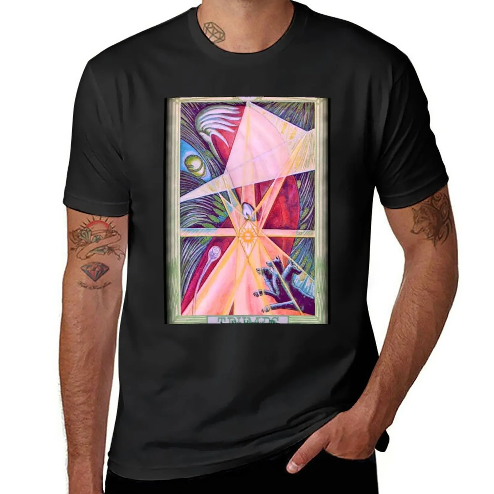 New Thoth Tarot - IX - The Hermit. T-Shirt graphic t shirts funny t shirt workout shirts for men