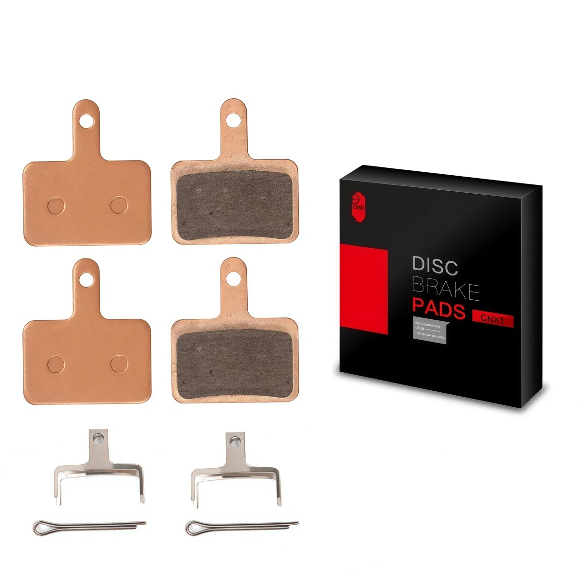 Pastilhas de Freio SUNTNUR MTB 2 Pares - Opções Sinterizadas/Cerâmicas para SHIMANO B01S Resin/B03S/B05S RX e TEKTRO Auriga PRO Auriga Comp