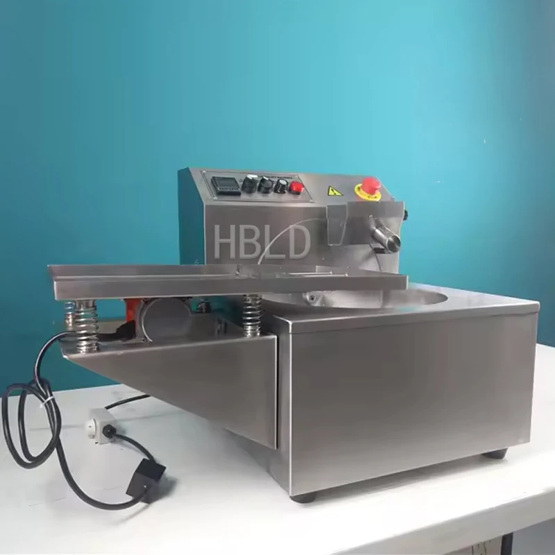 Stainless Steel Chocolate Melting Machine with Automatic Vibration Table Continuous Tempering for Chocolate Pouring And Coating