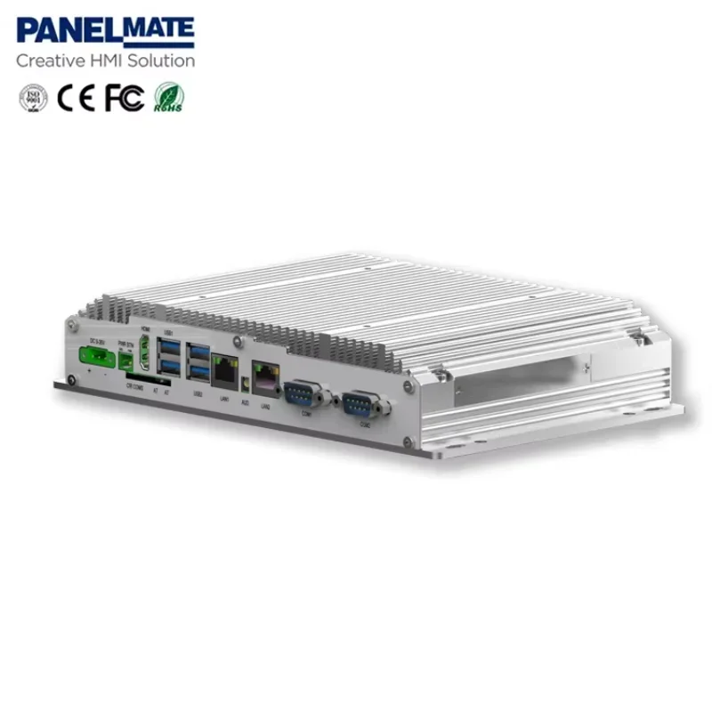 Ethercat Codesys OEM & ODM Fanless Dual Core I7 4G 128G RS232 485 COM HD MI Wall Mounted Hmi Plc Ethercat All In One Box Pc