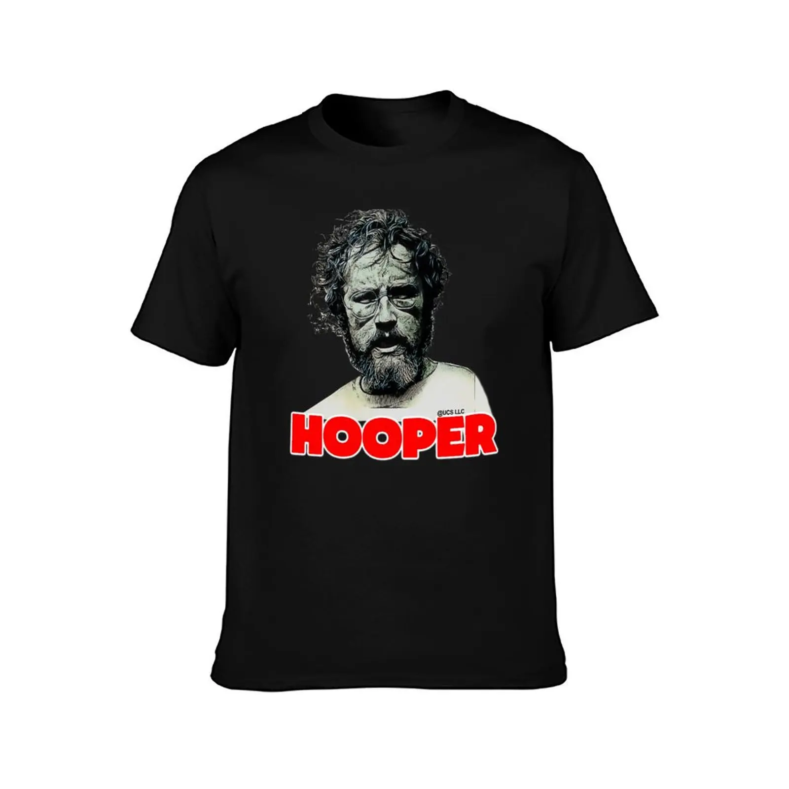 Hooper- Jaws T-Shirt Summer Casual Cotton Tee Oversized Streetwear Tops Vintage Graphic Print Loose Fit Short Sleeve