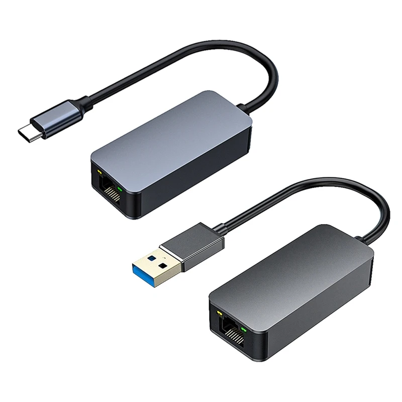 

2500Mbps Ethernet To RJ45 2.5G USB 3.0 Wired Adapter Converter Lan Network Hub For PC Laptop - USB Durable