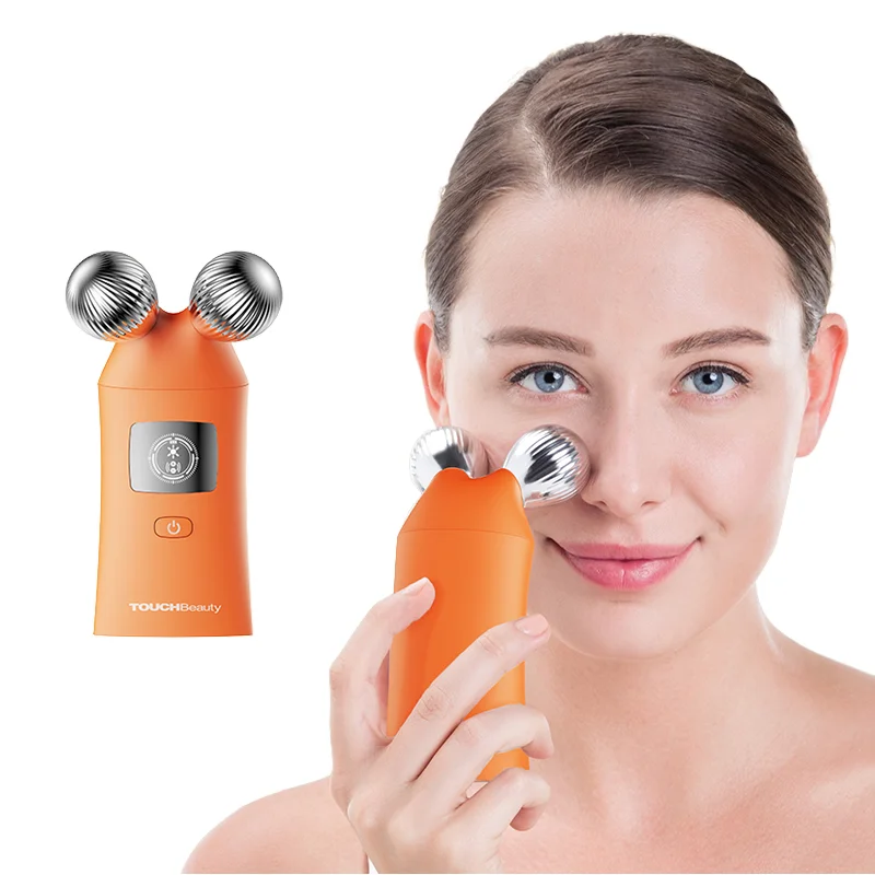 เครื่องนวดหน้า TOUCHBeauty Professional 3-in-1 ไมโครเคอร์เรนท์ พร้อมไฟ LED บำบัดผิว ใช้พลังงานจาก USB แบบพกพา สำหรับลดรอยคล้ำใต้ตา