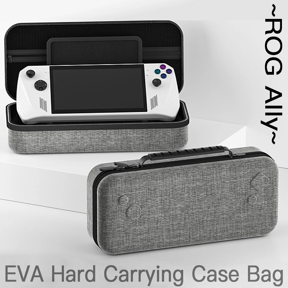 

Carrying Case for Asus ROG Ally Game Console Travel Storage Bag EVA Hard Shell Box Waterproof With Inner Partition for ROG ALLY