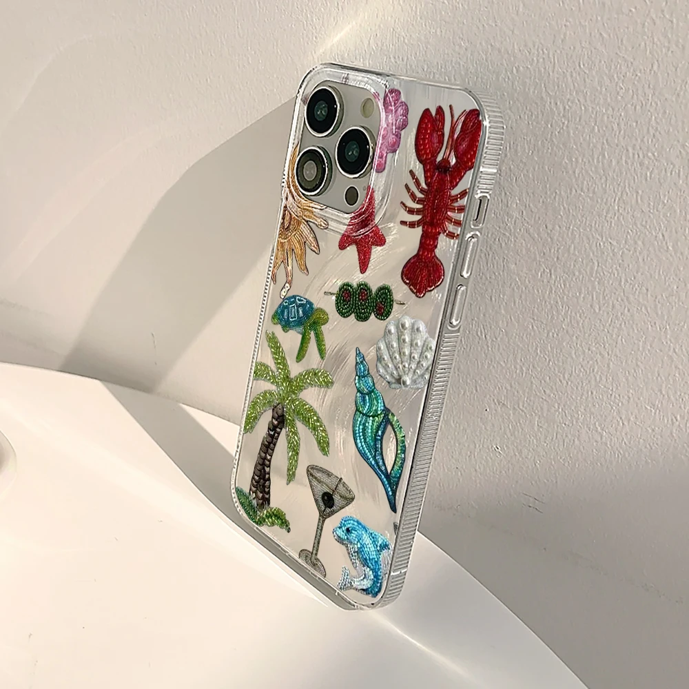 Für iPhone 17 15 16 14 Pro Max Hülle Plus INS Island Resort Style Cover für iPhone 13 11 12 ProMax XS XR XS 7 8 Plus 16E Hüllen – Detail 9