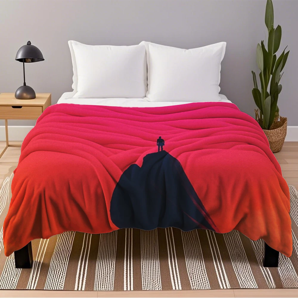 

Geometric Pattern Flannel Blanket Gilgamesh Hospitality Bedding Throw Blanket Machine-Washableblankets For Pets Sofa Bedroom