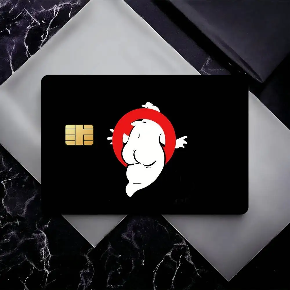 Movie G-Ghostbusters Logo Waterproof Skin Sticker Bank Bus Metro Access Card Protective Film Card Sticker Girl Gift