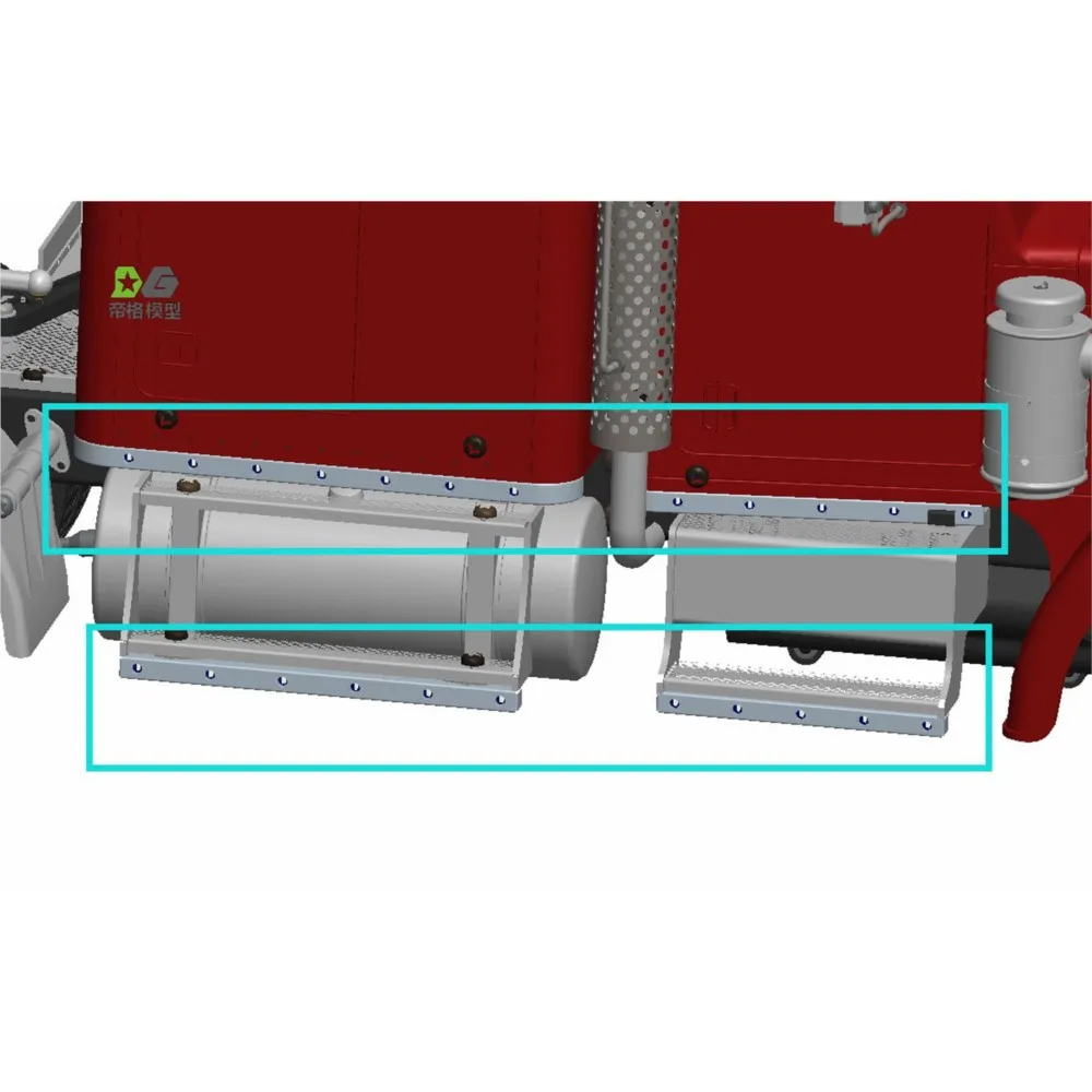 Barra Luminosa Laterale LED Accessori RC per Trattore RC 1/14 56301 Camion Carrozzeria Auto Radiocomandata Modelli Fai-da-Te Parti TH23123