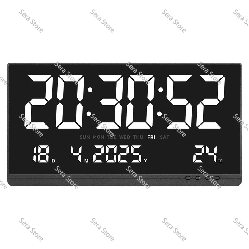 21Inch HD Large LED Digital Wall Clock Simple Electronic Timing Display Device High Visibility Time Clock For Household Office