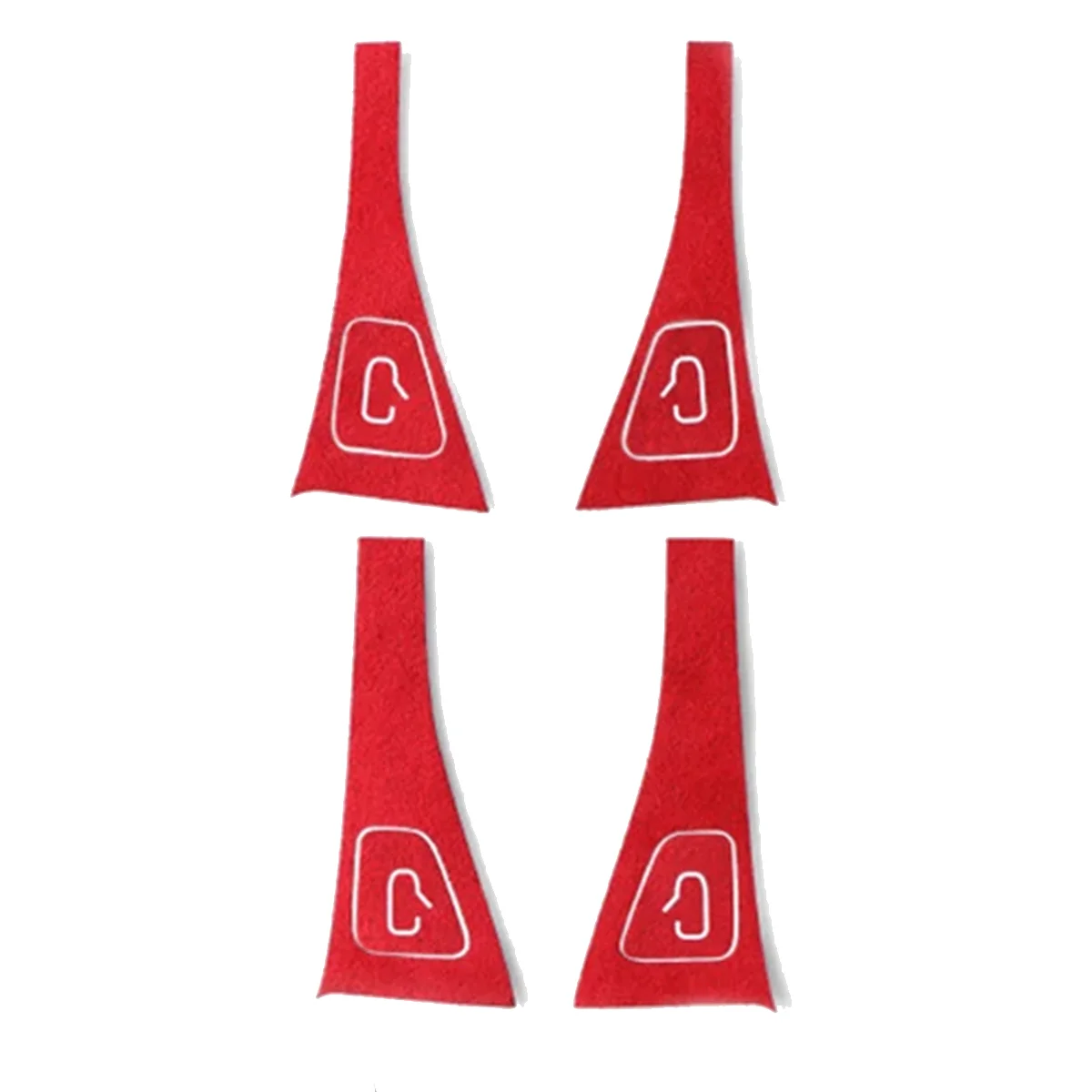 Autocollant de bouton de commutation de fenêtre de voiture, panneau de commande de levage de verre de porte, garniture rouge, modèles 3, modèles Y, 2018-2023