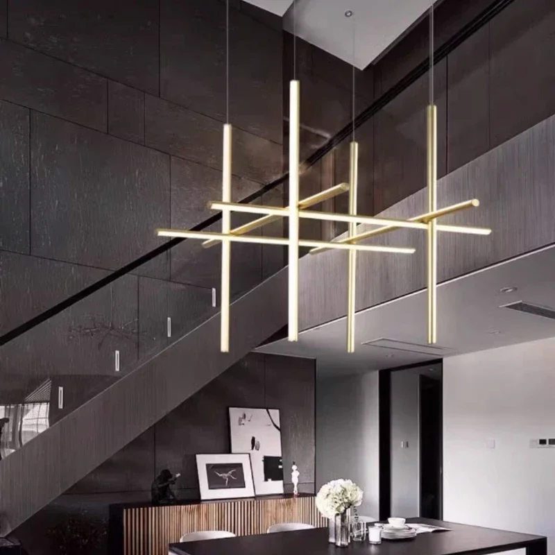

SANDYHA Minimalist LED Pendant Lights for Italy Style Restaurant and Living Room Decor Chic Indoor Hanging Chandelier Lighting