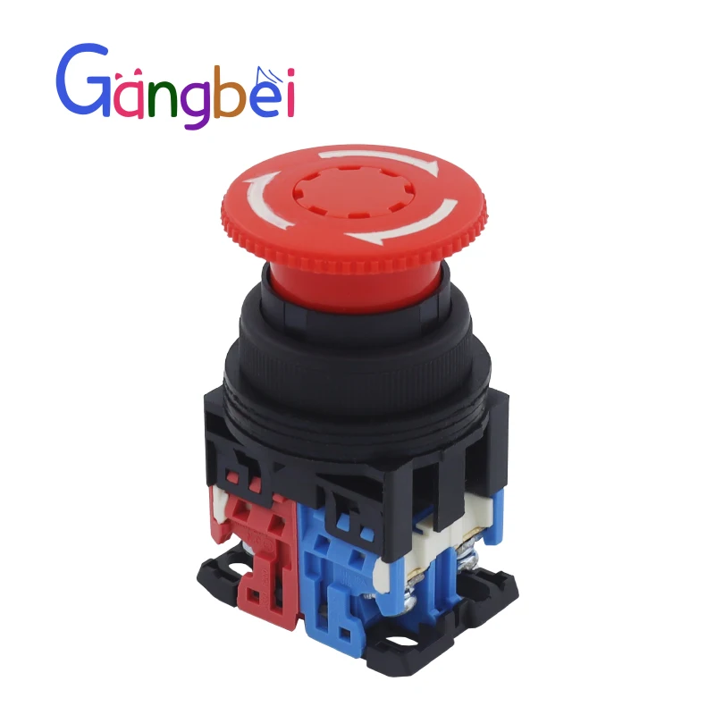 mushroom head emergency stop button switch AR30VOR self-locking button(Mounting aperture:30mm)