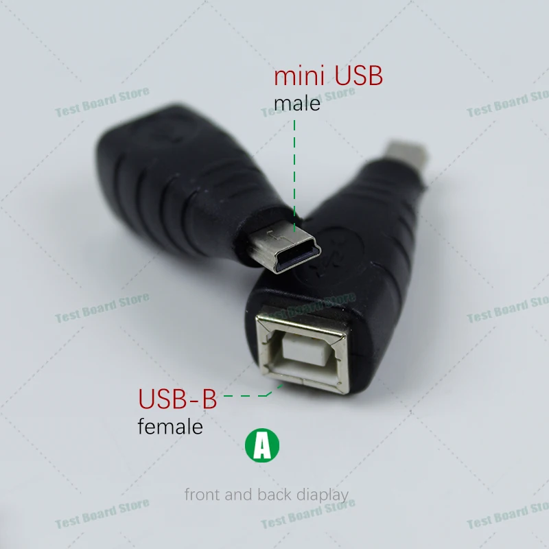 1Piece USB-A to USB-B printer converter mini USB public to USB-B female cable adapter for scanner printers and fax machines