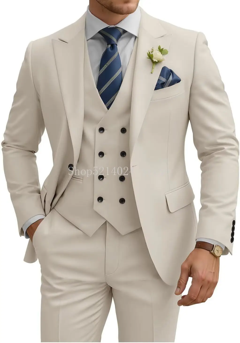 Thumbnail 3 - #11 Cheapest Mens Double Breasted Formal Suits Deals You Can Get