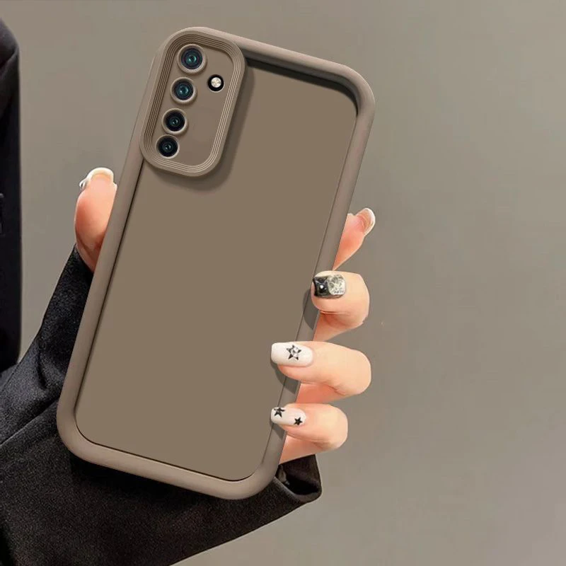 For Realme 6 Case Realme 6 6i 6 pro Realme 5 Pro 6s 7 5 5i 7i c17 Realme 8 Pro Lens Protective Cover Phone Cases Cute Curly Wavy
