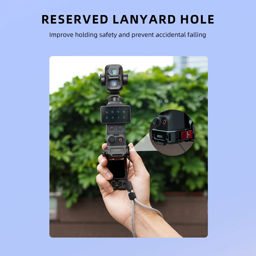 BRDRC Magnetische Halterung für DJI Pocket 4/4P/3 Metall-Verlängerungshalterung 1/4 Schraubenloch /2-Klauen-Adapter Fotografie-Zubehör – Detail 10
