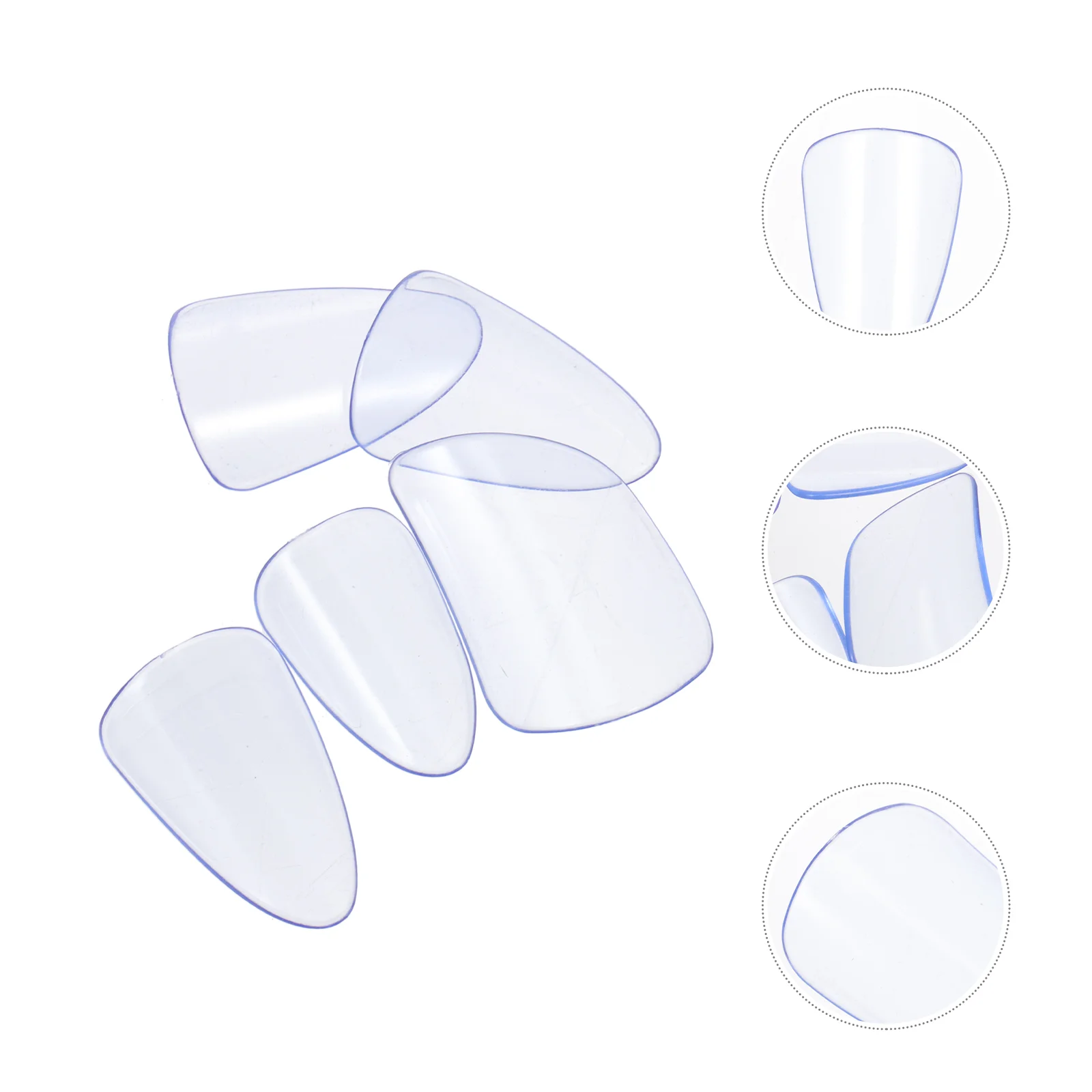 

Polycarbonate PC Fingertip Protective Covers Pipa Nail Accessories Fake Nails Practice Tools