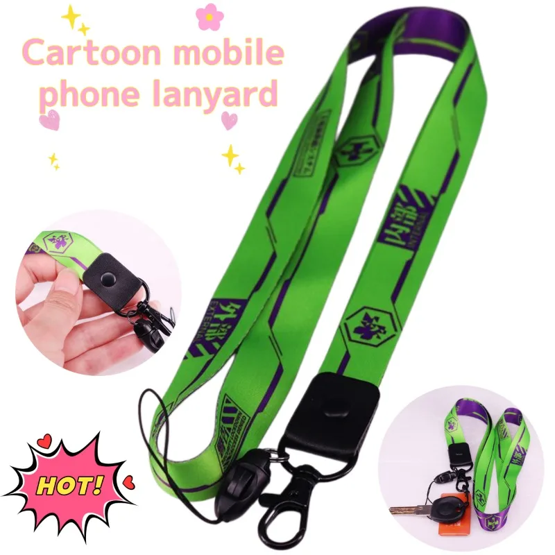 

Wholesale 2026 New Creative EVA Neon Genesis Evangelion Cute Cartoon Keychain, Anime Peripheral Phone Lanyard Bag Pendant