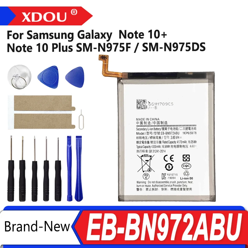 

Brand New EB-BN972ABU 4300mAh Battery For Samsung Galaxy Note 10+ Note 10 Plus SM-N975F SM-N975DS phone Batteries